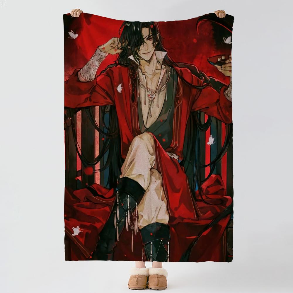 Anime H-Heaven Officials Blessing-g Throw Thick Comfort Flannel Quilt, Multi-scene Use Indoor Outdoor Daily Nap