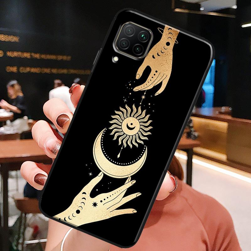 Sun Moon Star Astrological Celestial For Huawei Honor X8a X7a X9a X8 50 70 90 Lite Magic5 Pro P20 P30 P40 P50 P60 Nova 9 5T Case