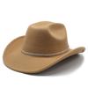 Wool Felt Jazz Hat For Men And Women With Wide Brim Sun Protection For Summer Fashion