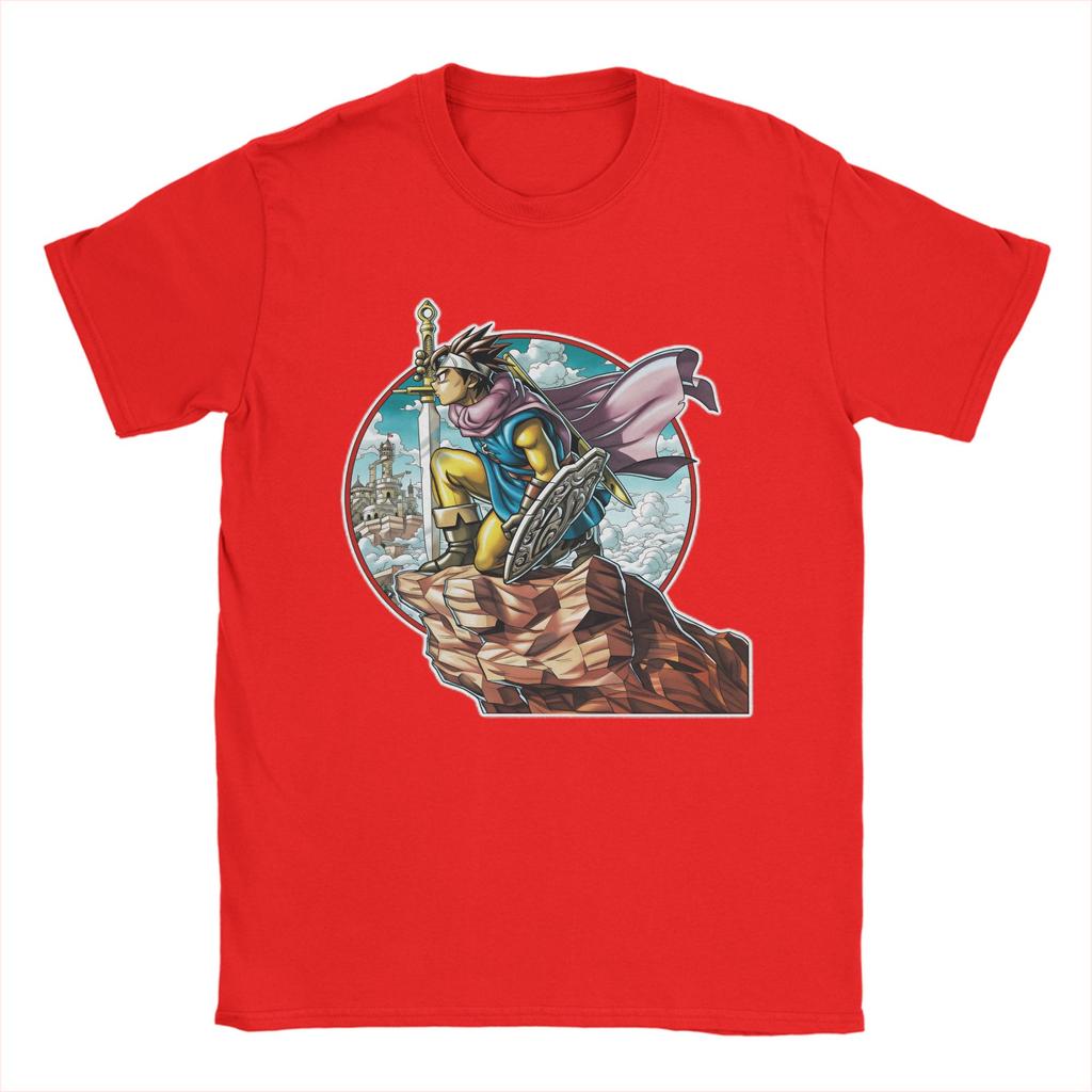 Anime Game Dragon Quest TShirt Summer  Cotton TShirts For Unisex Fashion Printed Tee Shirt Short Sleeve Street Style Tees