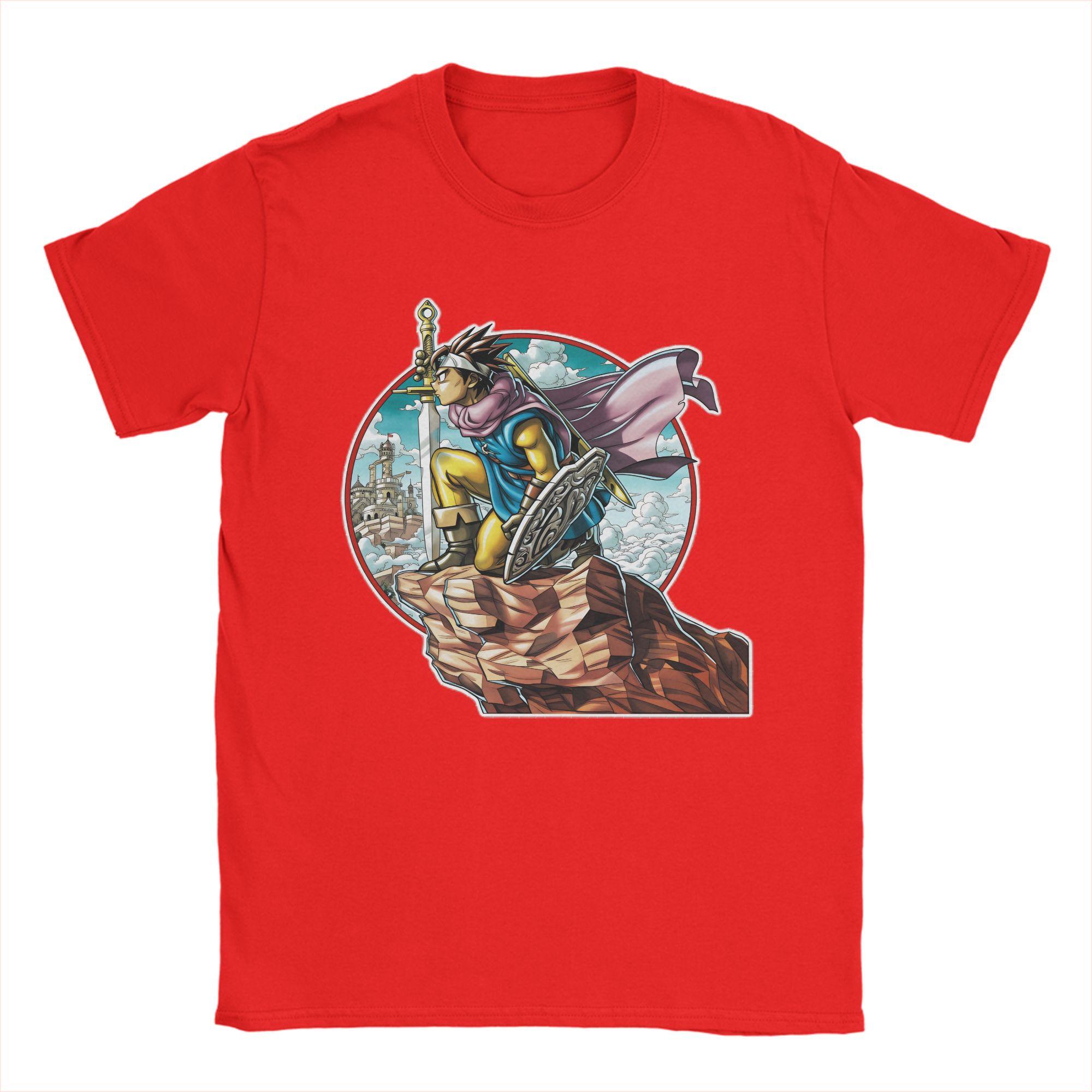 

Anime Game Dragon Quest TShirt Summer Cotton TShirts For Unisex Fashion Printed Tee Shirt Short Sleeve Street Style Tees S
