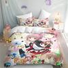 Top Cartoon Shugo Chara Duvet Cover Set For Children Hinamori Amu Cute Polyester Soft Breathable Comforter Animation Bedding Set