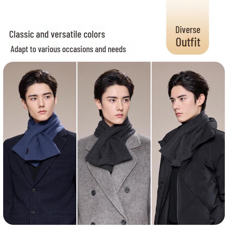 JIUMU Men's 100% Cashmere Scarf