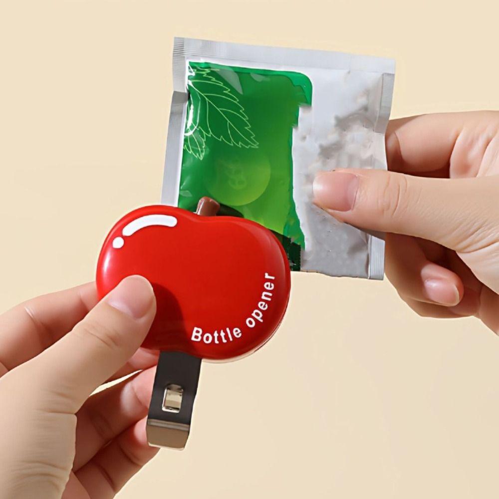 2pcs Multifunctional Magnets Bottle Opener Fruit Shape Quick Open Beer Bottle Opener Decorative Magnetic Fridge Sticker Bar Use