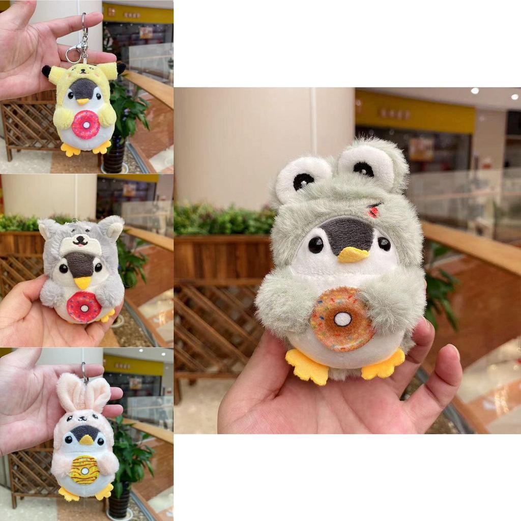 Charming Cartoon Penguin Plush Pendant For Bags And Keychains In Bright Colors