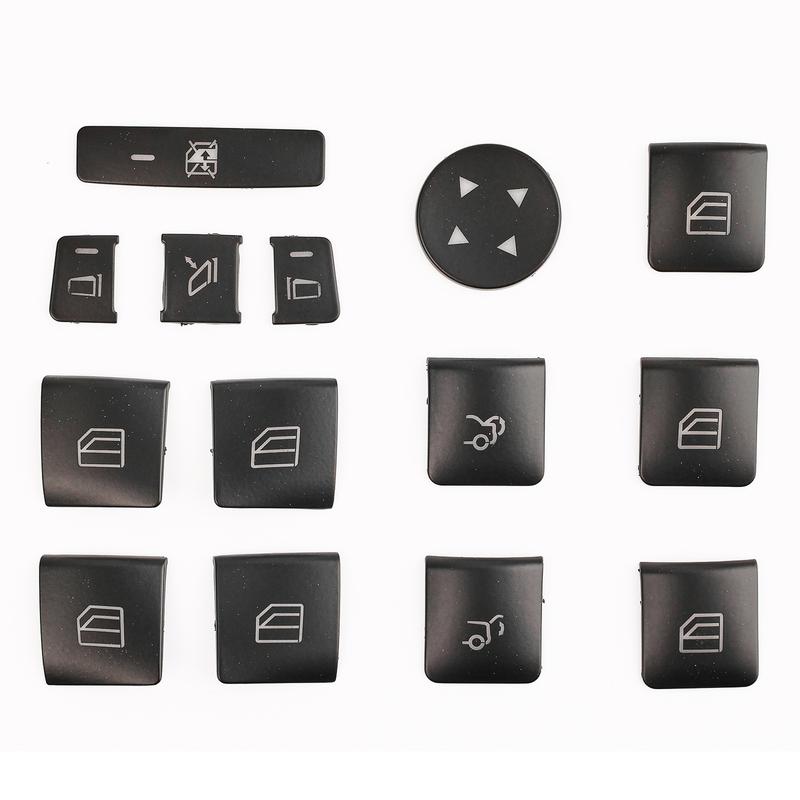 For Mercedes Benz CLA 180 200 GLA 180 200 2013 2014 2015 2016 2017 2018 2019 14x Car Parts Window Switch Button Repair Stickers