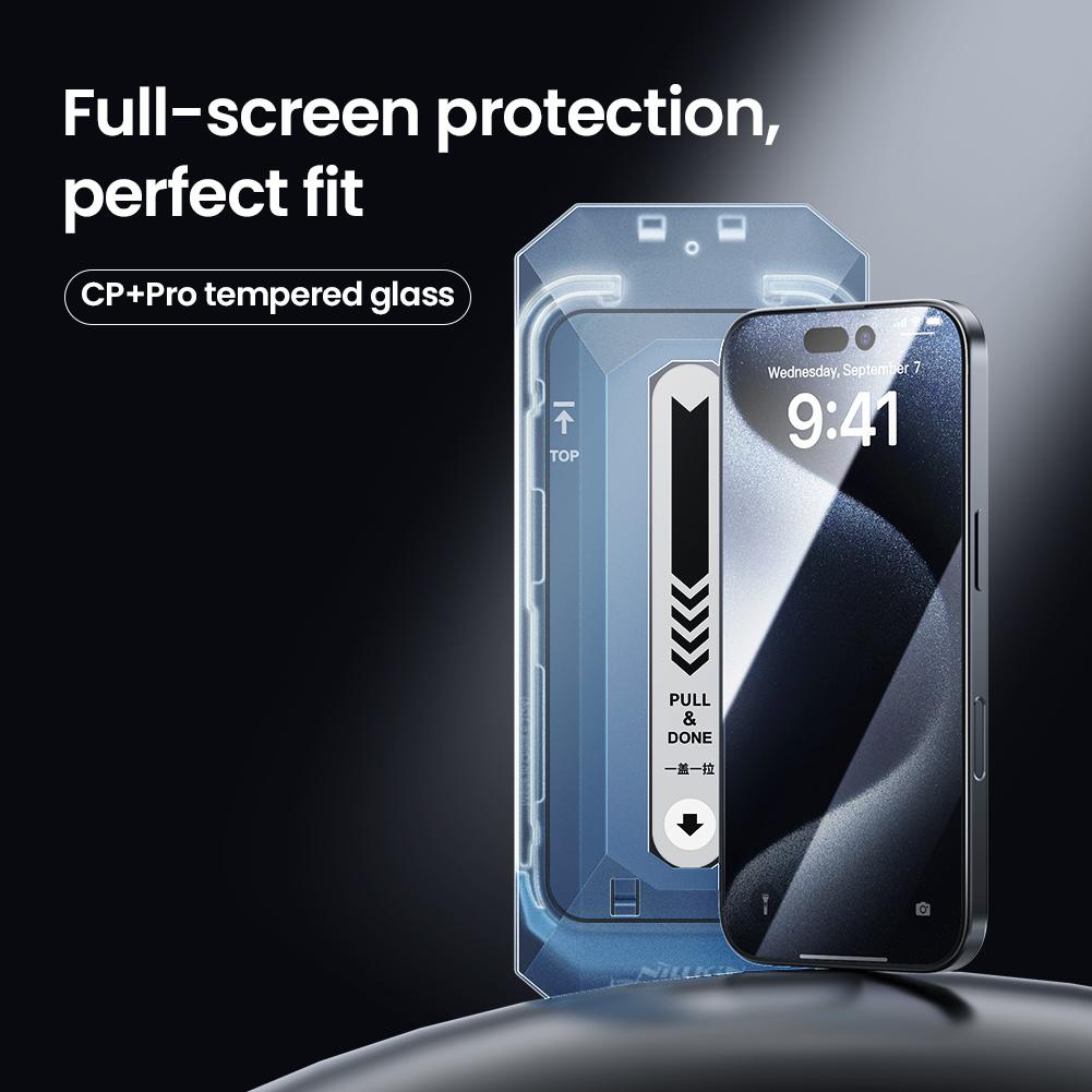 Para iPhone 16 Pro Max Plus Vidro NILLKIN CP+Pro Protetor de Tela Película de Vidro Temperado