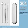 Dental Oral Care Tool Set: Stainless Steel Mouth Mirror, Probe, Tartar Remover, Toothpick