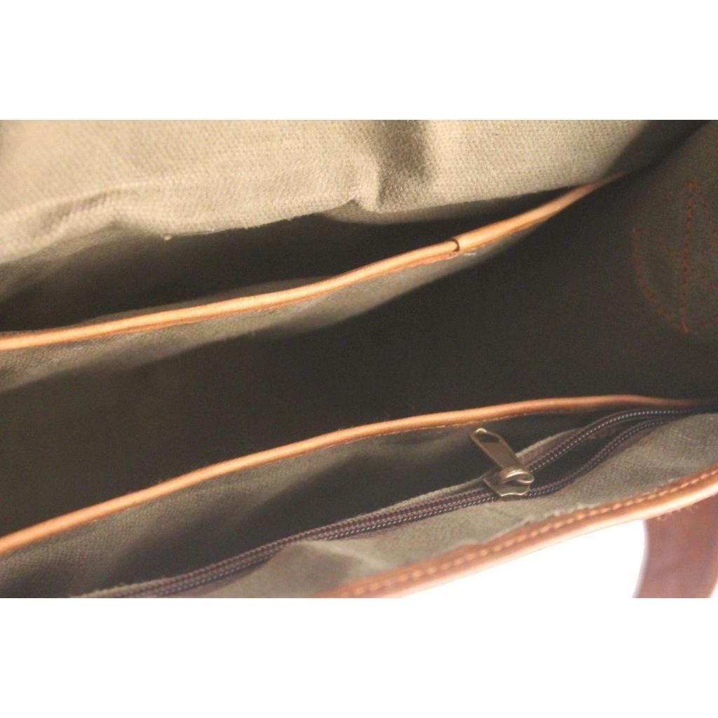 Men's Genuine Leather Vintage Laptop Messenger Handmade Briefcase Bag Satchel