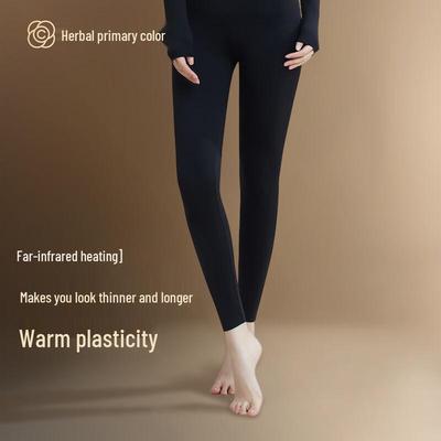 Leggings termici senza cuciture a vita alta da donna