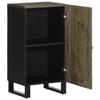 Sideboard Black 40 X 33 X 75 Cm Solid Mango Wood