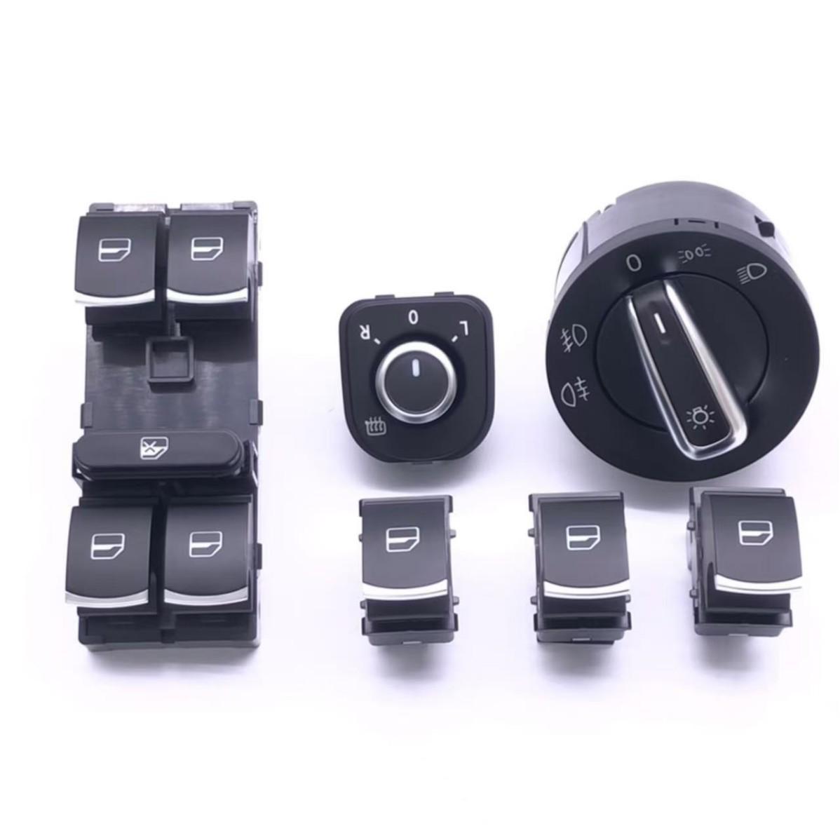 Compatible Volkswagen Sagitar Magotan Tiguan Golf 6 MK6 Headlight & Window Switch Trim CVEV