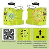 200W Power Inverter Generator for Ryobi 18V Lithium Battery,DC 18V To AC 120V 220V Portable Power Station with 280lm LED Light