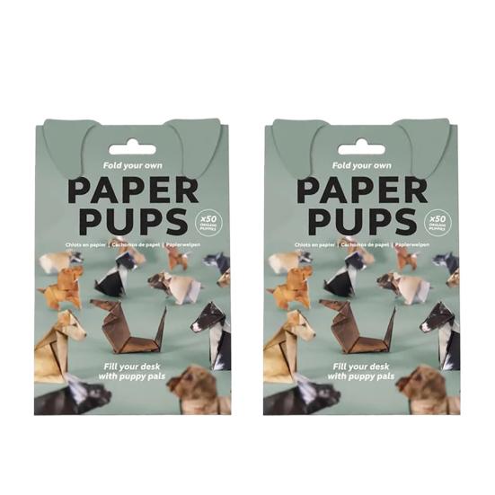 DIY Origami Animal Kit Cute Paper Kitten Origami Set 3D Dog Cat Dinosaur Paper
