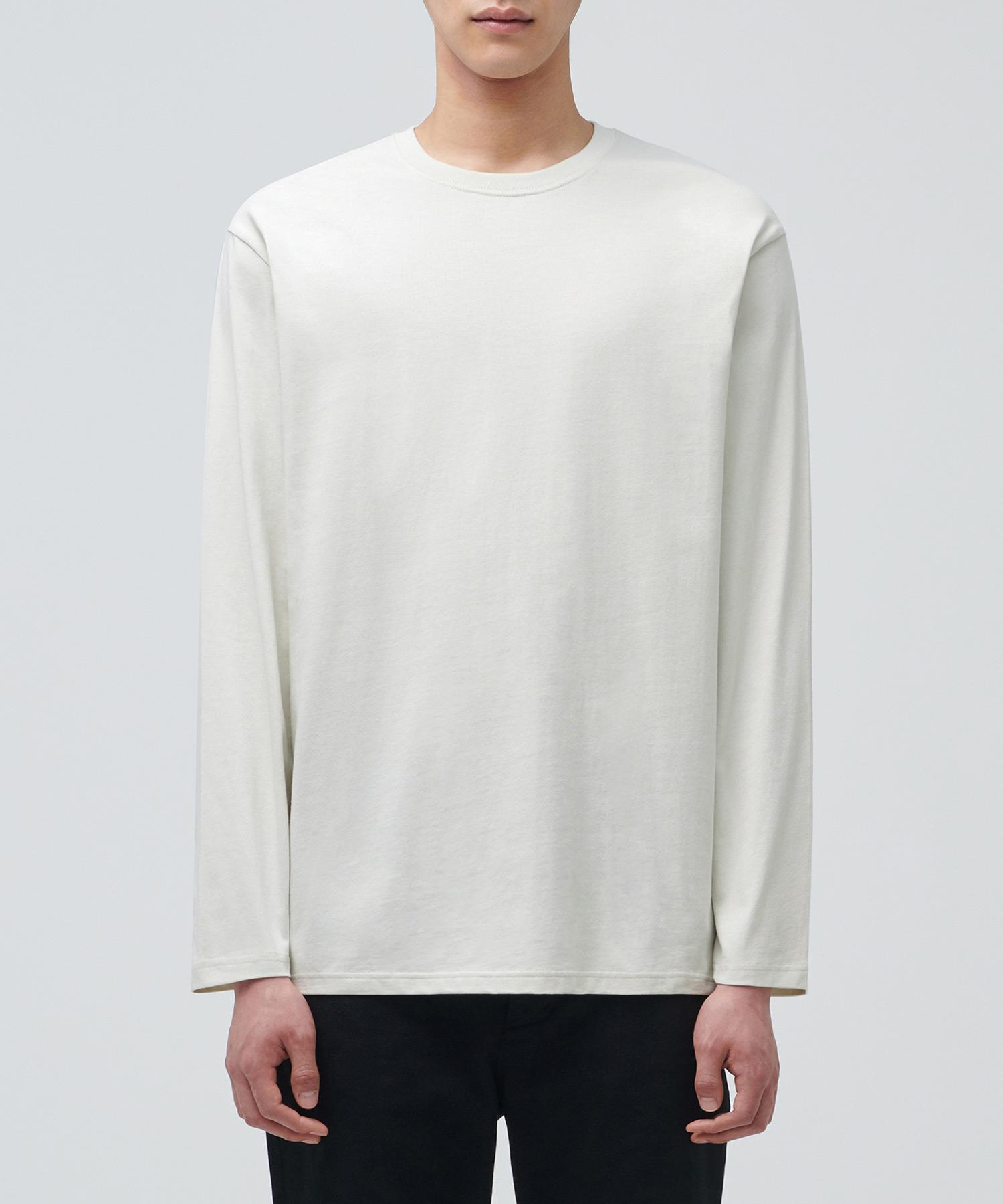 Musinsa Standard Basic Long Sleeve T-Shirt [Dusty Cream] Dusty Cream/S