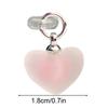 Gradient Heart Shaped Phone Dust Plug Pendant, Heart-Shaped Pendant Suitable for IPhone/Type-C Universal Phone Accessories