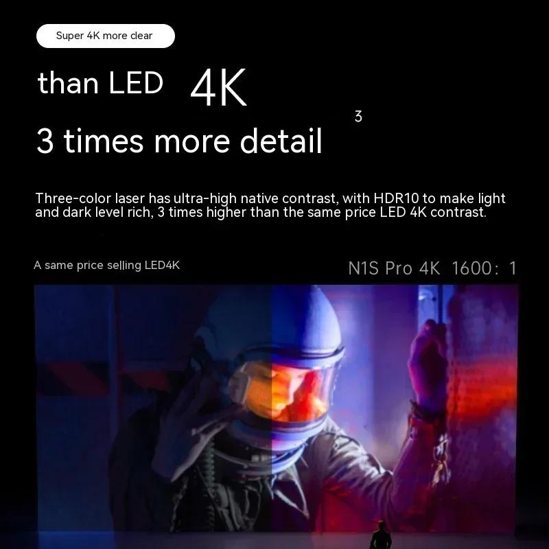 Jmgo N1s Pro Projektor 4k Ultra Hd 240hz Tricolor Laser Einstellbare Hifi Home Projektor Heimkino Tragbare Beamer Geschenke