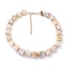 Fashion Versatile Creative Color Smudge Geometric Resin Square Beaded Necklace Simple Trend Women's Necklace