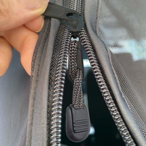 SEIWA Car Insect Net, Easy Magnet, Back Door Only, S Size, IMP041, 1 Piece, Mesh, Double-Sided Slide Fastener, Perfect Size for Sleeping In the Car, E