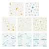 PET Hollow Out Drawing Painting Stencils, for DIY Scrapbook, Photo Album, Star, 300x300mm, 8pcs/set