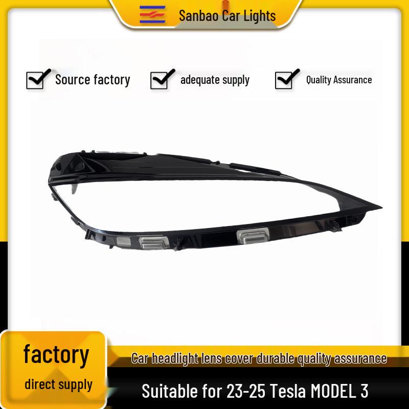 Tesla Model 3 Highland 24/ 25 Front Headlight Cover Light Surface - Left