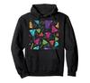 Colorful Handbell and Memo Print Hoodie