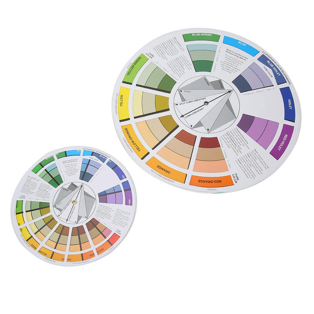 2pcs Tattoo Color Wheel Pigment Color Wheel Mixing Guide Tattoo Accessory