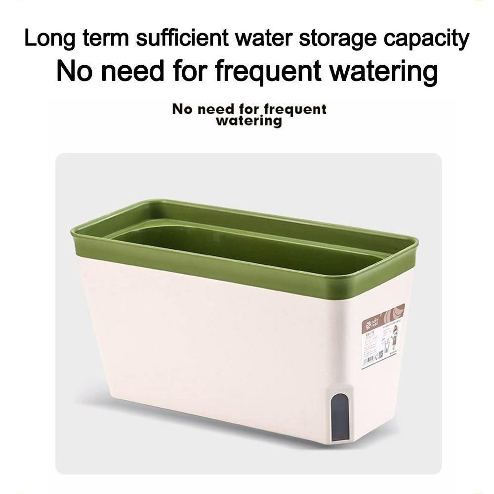 Indoor Flower Planter Box Vegetable Planting Pot Double Layer Self Watering Plant Pot