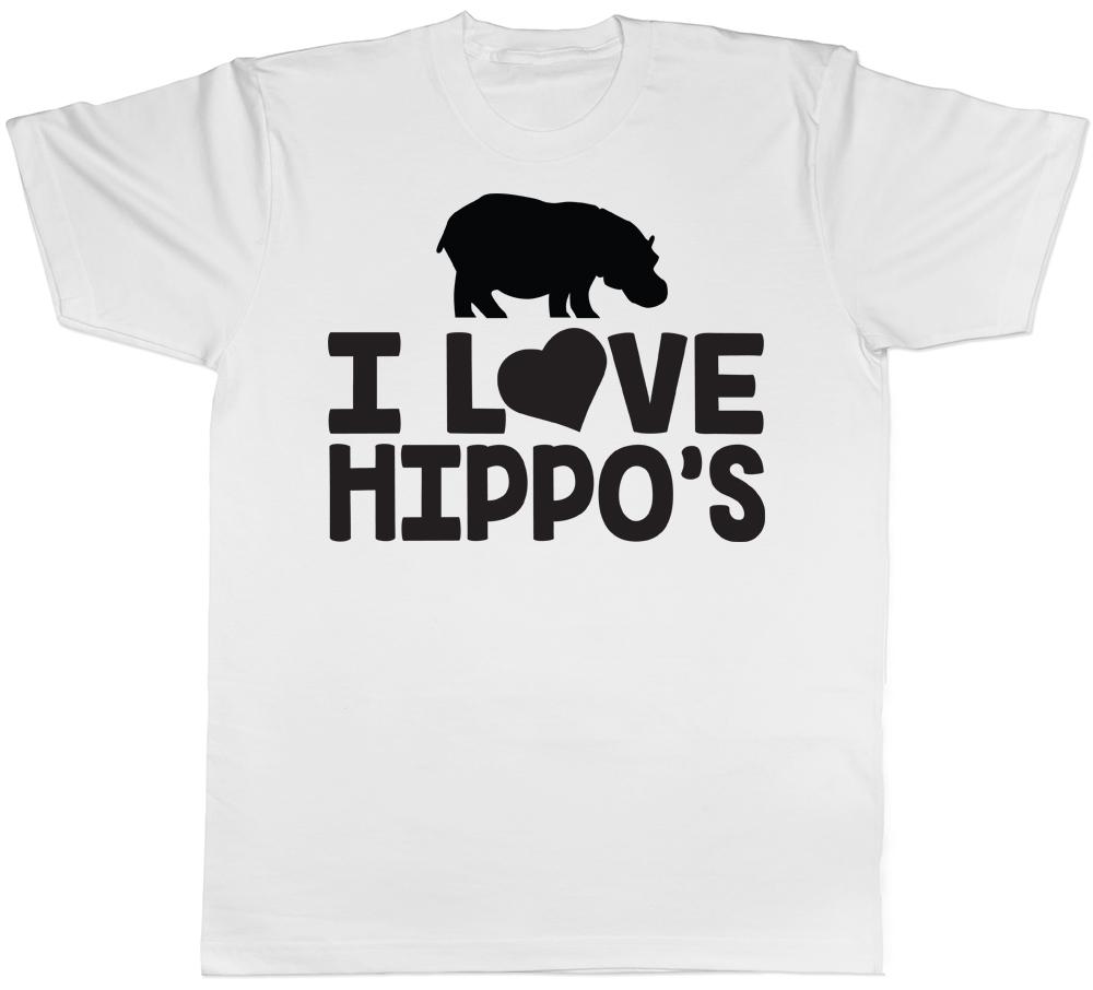 I Love Hippos Unisexs Unisexs TShirt