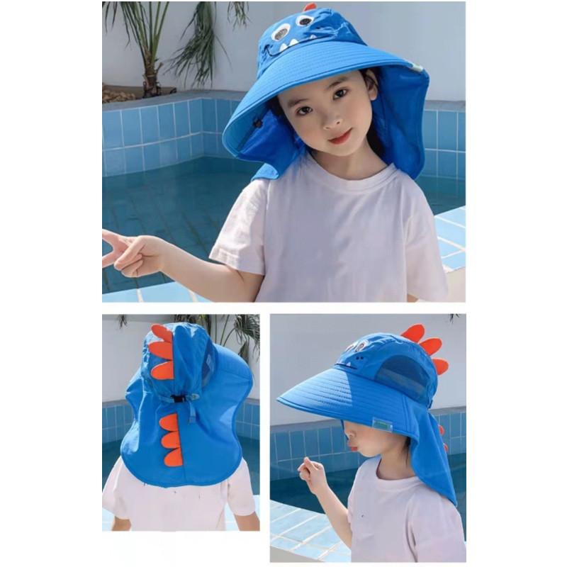 Outdoor Sommerhut für Kinder Kinder Sonnenhut Nacken Ohrenschutz Sonnenschutz Strandkappen Kinder Junge Mädchen Klappenmütze für Kinder