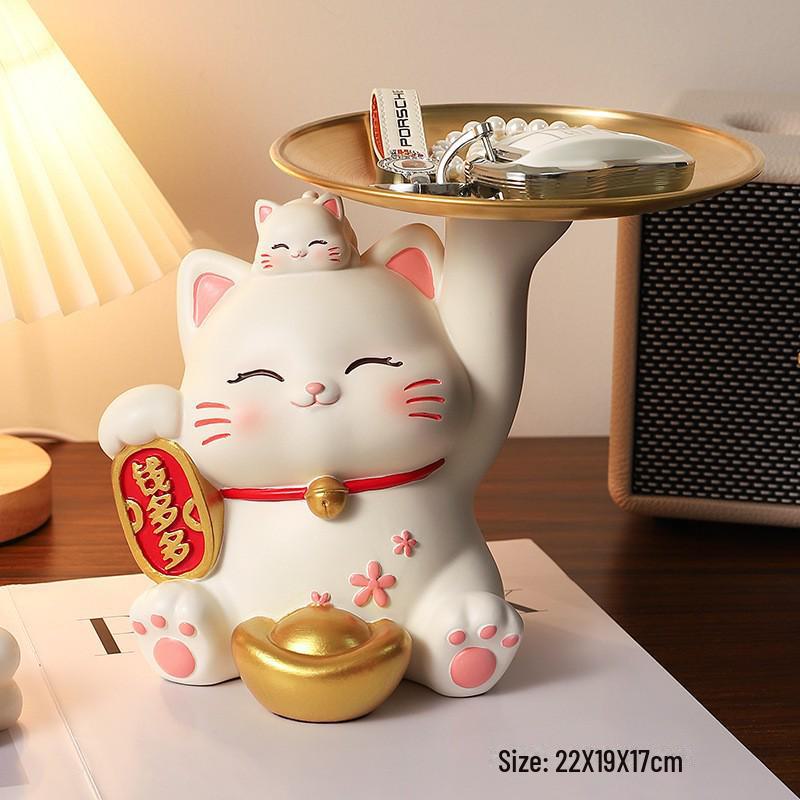 

Высококачественный лоток для кошек Lucky: Элегантный подарочный набор для хранения вещей в прихожей и декора гостиной