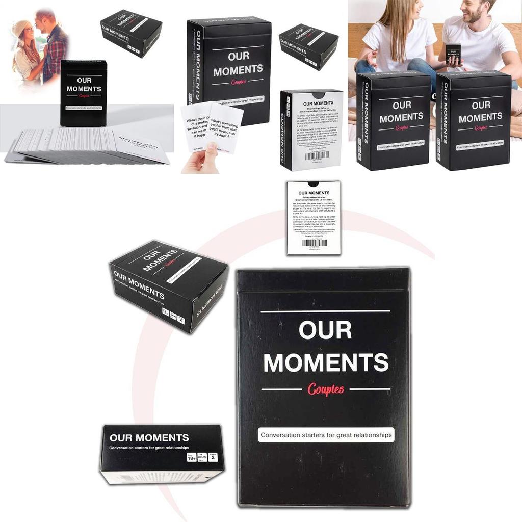 Our Moments Romantic Couples Board Game With 100 Thought-provoking Cards
