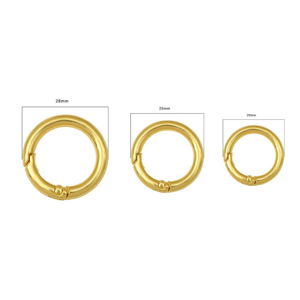 Alloy Bag Buckle & Keychain Hook Accessory Set