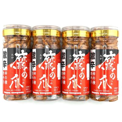 Happy Company Super Spicy Snacks Kakinotane Eagle Talon 100g X 4 Set Tears of the Lingering Spiciness Is Unstoppable A Popular Staple Snack Kakinotane