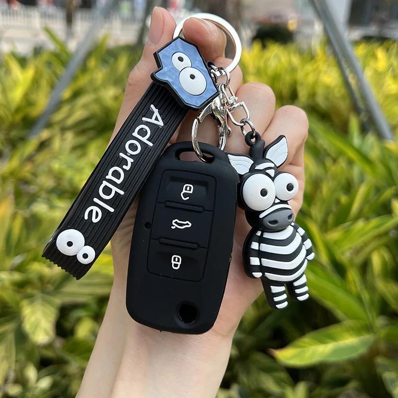 

Силиконовый чехол-брелок для автомобильного ключа VW Volkswagen Passat B5 Polo T4 Golf 4 для Seat Leon 1 Altea Ateca для Skoda Octavia A5 Брелок