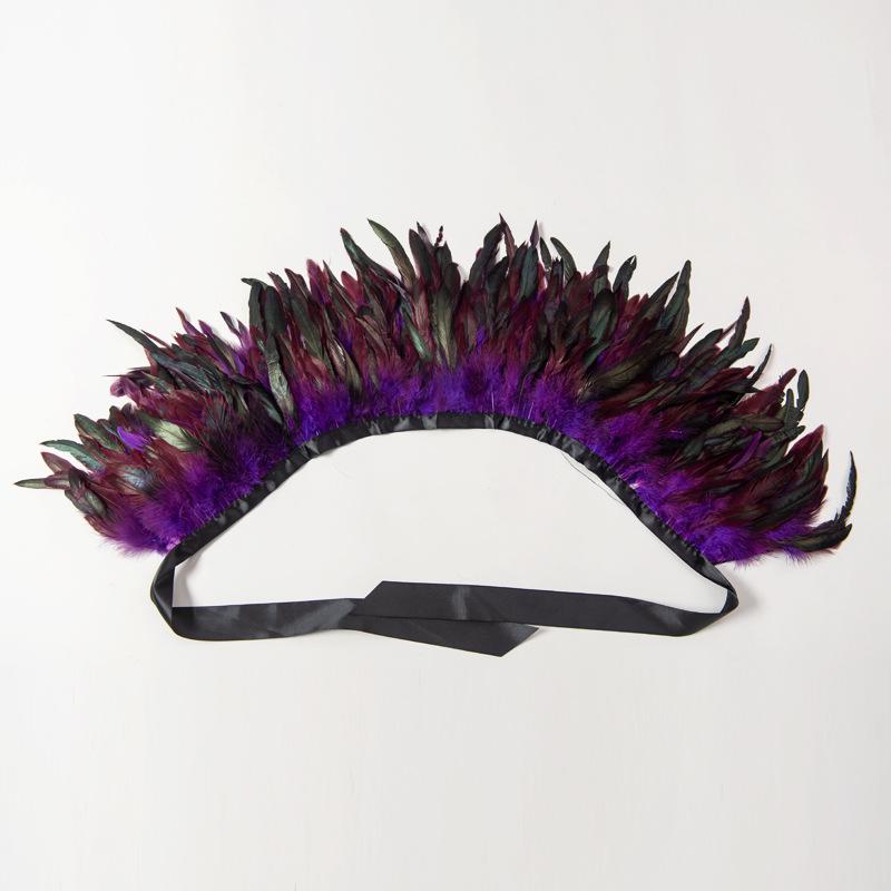 Готический Белый Перовой Кейп-Шаль для Рождественского Бала