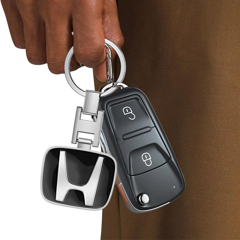 Car Keychain Car Emblem Gift with Key Ring Auto Accessories for Honda Mugen Power TypeR Jazz City Civic Inspire Accord FIT HRV CRV Odyssey Jade