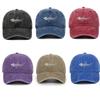 Letošní distressed rybí kost baseballová čepice Pánská venkovní rybářská táta klobouk Kostra rybí kost design Neformální unisex čepice