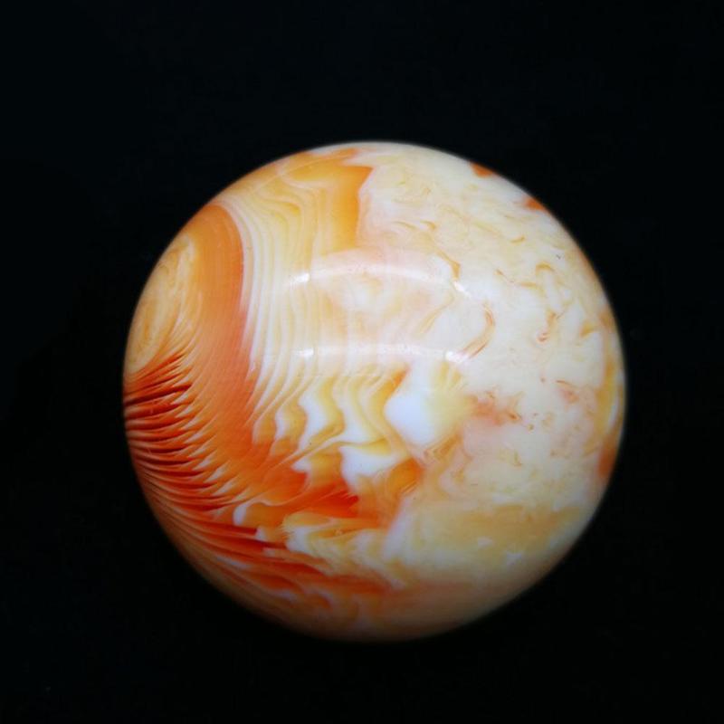 2Pc 50mm Resin Art Amber Beeswax Ball Massage Crystal Sphere - Foto 7