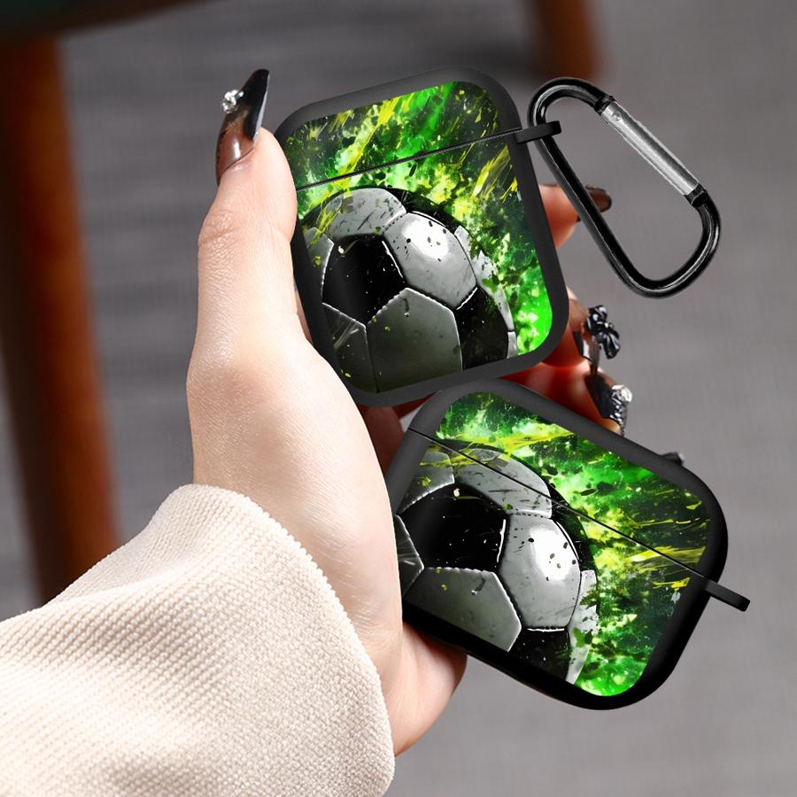Graffiti Soccer Ball Case For Airpods 2 Pro3 4 Pro 3 Pro2 1 Earphone Cases Cover