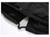 Men's Long Cotton Coat with Big Fur Collar, Thickened, 2018 Fashion.