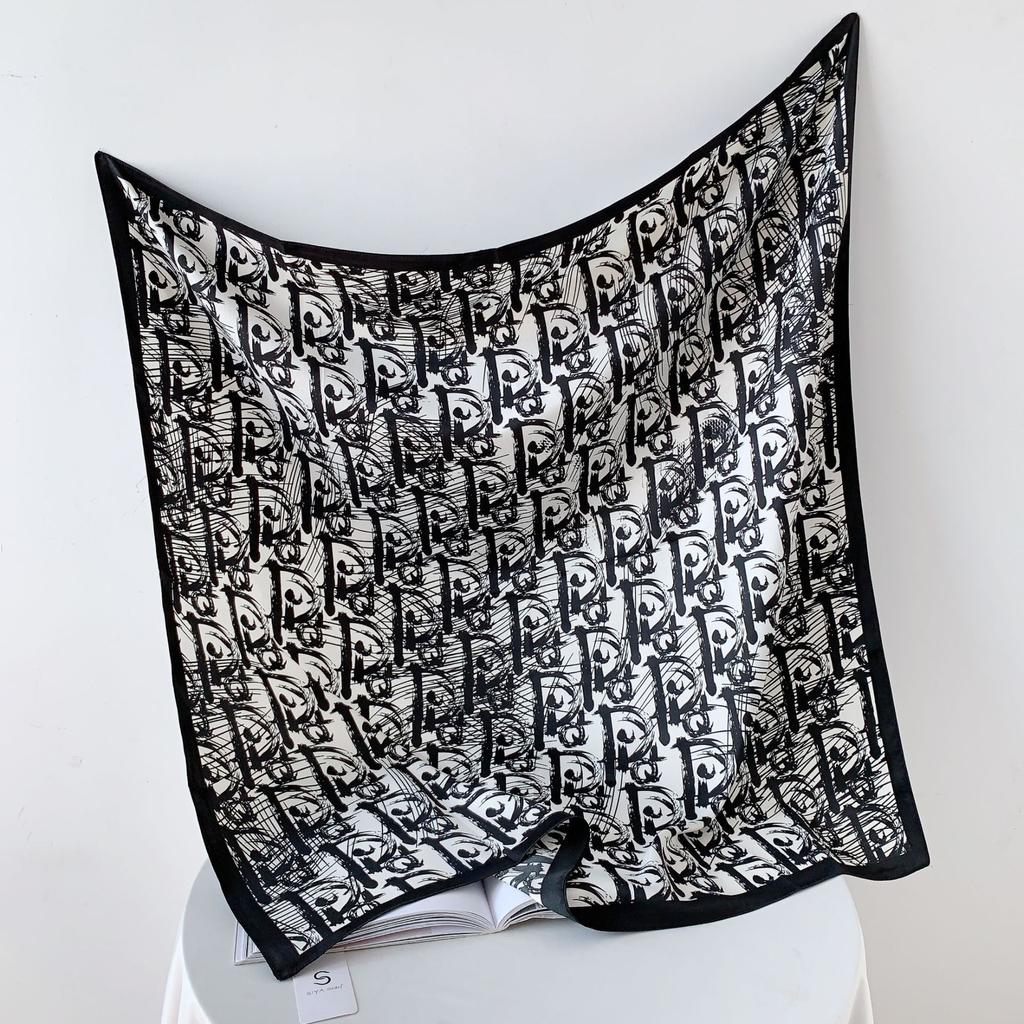 90CM Four Seasons Square Large Square Scarf Luxusná dekoratívna košeľa Profesionálna šatka na hlavu Šál do vlasov Opaľovací krém Šatka na hlavu