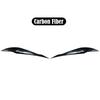 1 Pair Headlight Eye Lid Cover For BMW F30 2013-2018 Gloss ABS Headlight Eyebrow Eyelid Decoration Styling Sticker Carbon Fiber