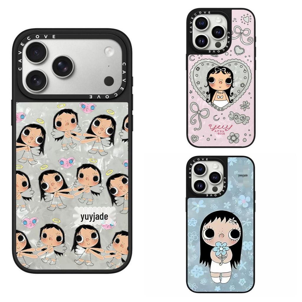 Jade Yuy Apple Phone Case for iPhone 17 Pro Max & 16 Pro Max with Magnetic Absorption - Cute Girl Design