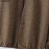 INCERUN Oversized Men Long Sleeve One Button Casual Loose Cardigan Thin Kimono Tops