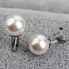 2Pcs Fashion Unisex Pearl Cufflinks Shirt Sleeve Buttons Clothes Accessory Gift