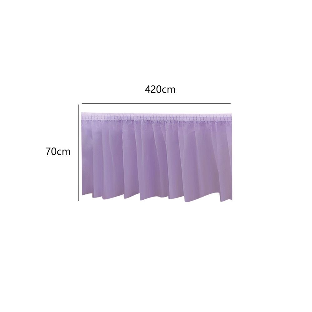 Waterproof Disposable Tablecloth Thickened Party Table Dress Colourful Table Skirt