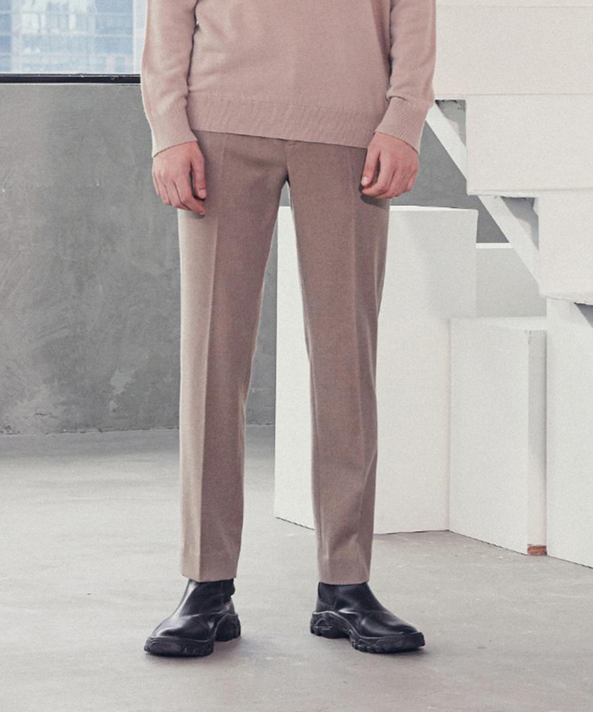 ADHOC Men'S Slim Fit Slacks (Beige)