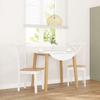 VidaXL Dining Chairs 2 Pcs White Solid Rubber Wood, Dining Chair, Chair, Living Room Chair, Dining Chairs, Chair 4102406