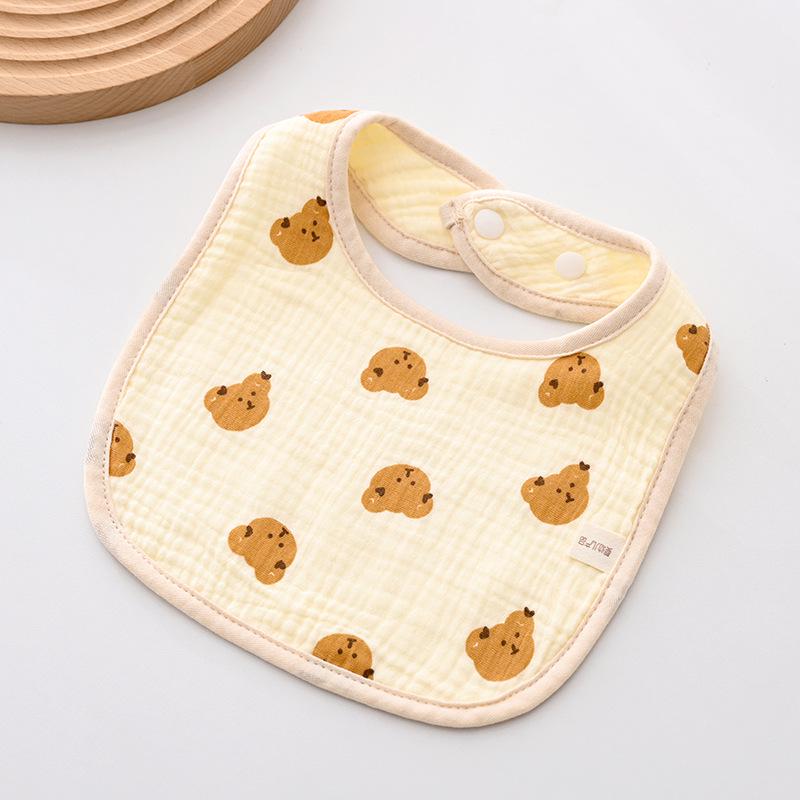 Weiches sechslagiges Baby-Lätzchen aus reiner Baumwolle - Mullwindel für Neugeborene